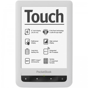 E-book Reader PocketBook Touch 622 alb - PC Garage