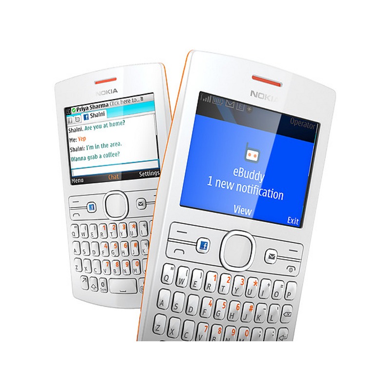 Dual Sim Nokia Asha Orange White Pc Garage