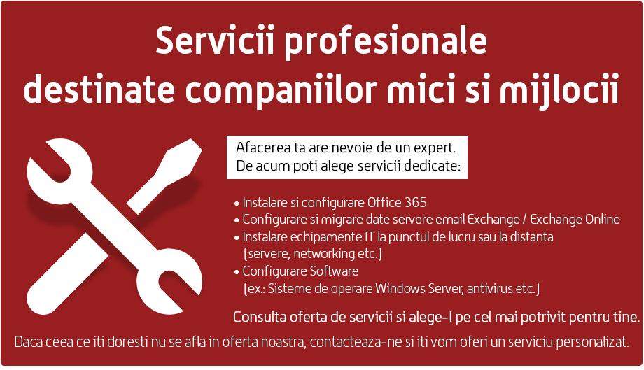 Servicii profesionale destinate companiilor mici si mijlocii