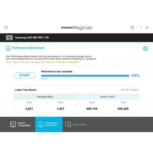 Benchmark Samsung Magician