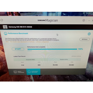 raport SSD Magician dupa boot de pe SSD