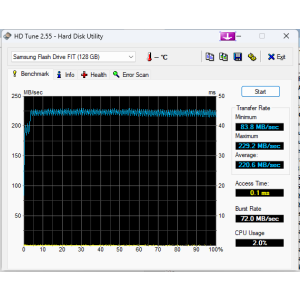 Testul cu HDTune
