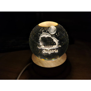 un glob de cristal