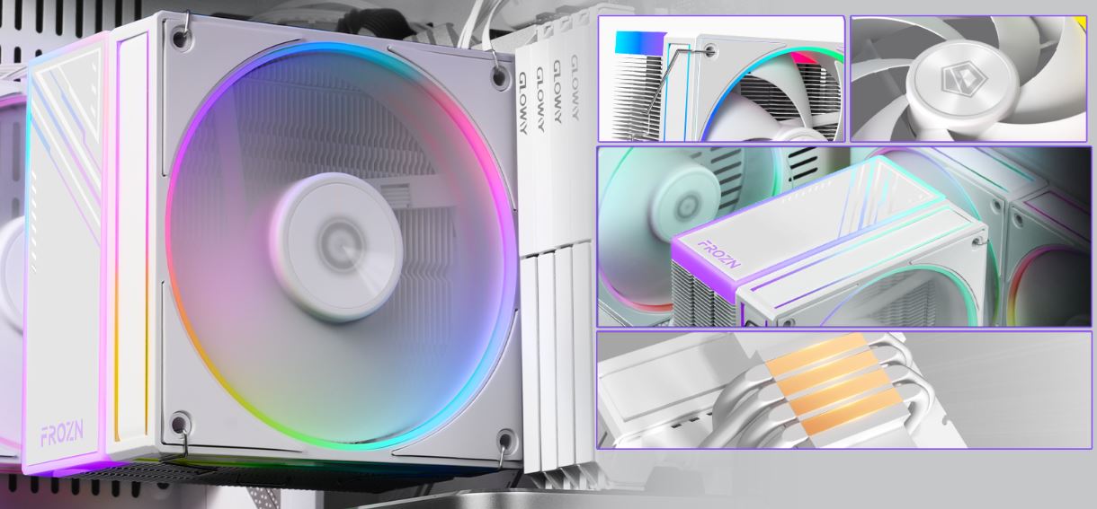 Cooler CPU ID-Cooling A410 ARGB White - PC Garage