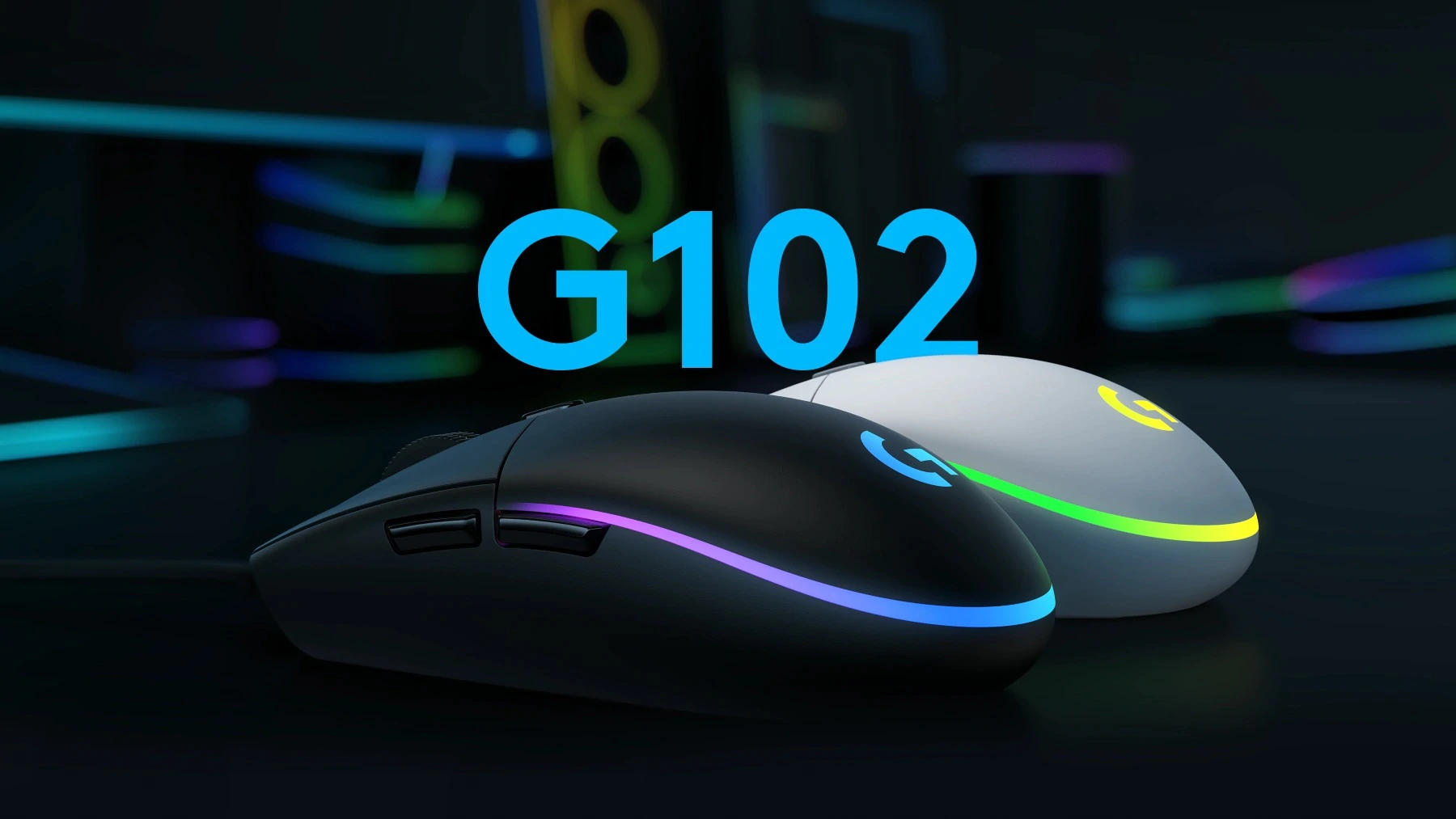 Mouse gaming Logitech G102 Lightsync, 8000 dpi