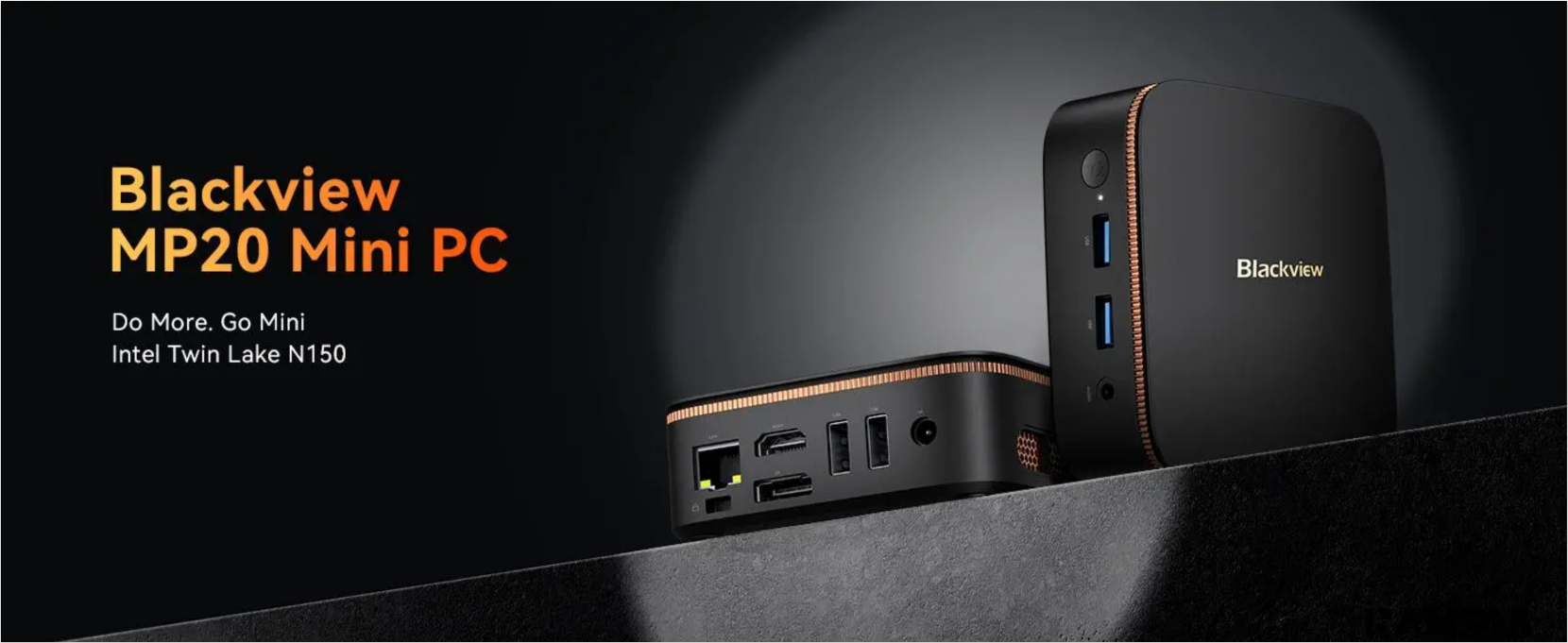 Mini PC Blackview MP20, Procesor Intel N150 3.6GHz Twin Lake, 16GB