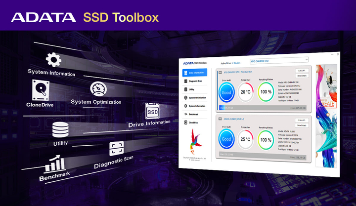 SSD ADATA Legend 860 1TB PCI Express 4.0 x4 M.2 2280 - PC Garage