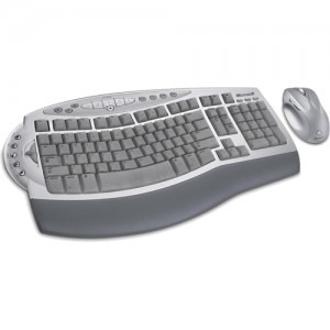 Microsoft Wireless Laser Desktop Silver
