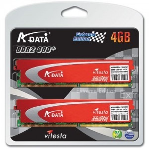 ADATA 4GB DDR2 800MHz CL4 Dual Channel Kit Extreme Edition