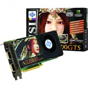 MSI GeForce 8800GTS OC 512MB DDR3 256-bit