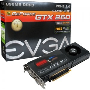 EVGA e-GeForce GTX 260 Core 216 896MB DDR3 448-bit
