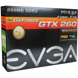 EVGA e-GeForce GTX 260 Core 216 896MB DDR3 448-bit