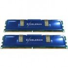 Exceleram 2GB DDR2 800MHz CL4 PC2-6400 Heatsink Blue Dual Channel Kit