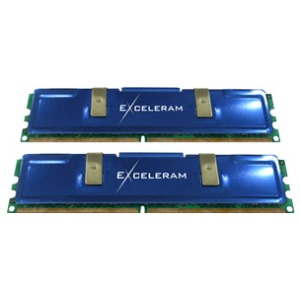 Exceleram 4GB DDR2 1150MHz CL5 Heatsink Blue Dual Channel Kit