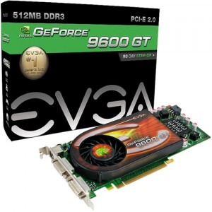 EVGA e-GeForce 9600GT 512MB DDR3 256-bit Single Slot