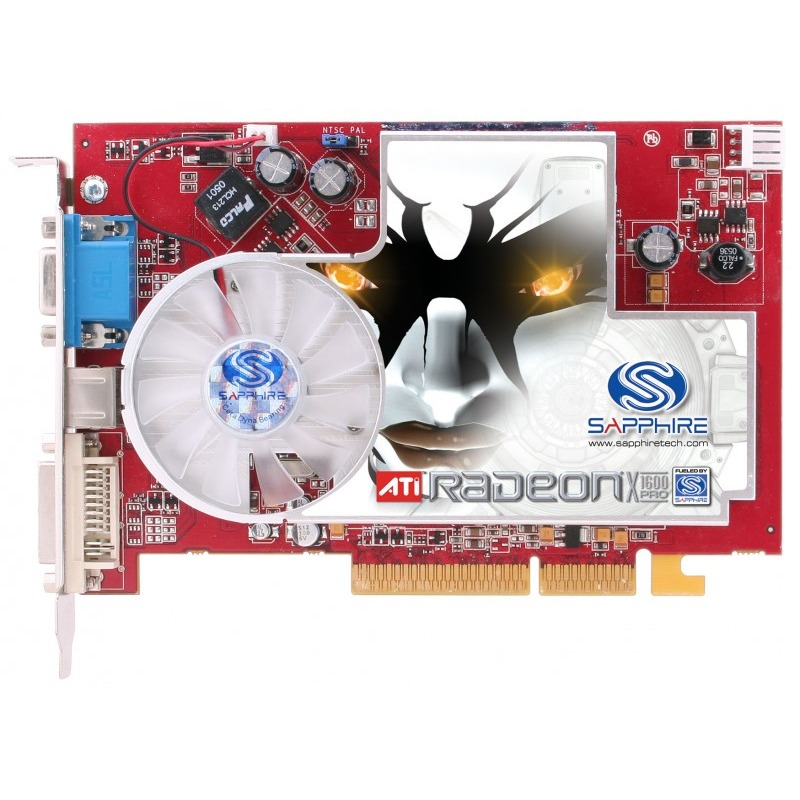 Placa video Sapphire ATI Radeon X1600 Pro 512 MB DDR2 128bit AGP PC
