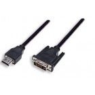 Manhattan Cablu HDMI M - DVI-D M, 1m, negru