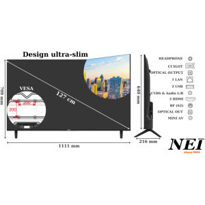 Nei Smart TV 50NE6901 Seria NE6901 127cm negru 4K UHD
