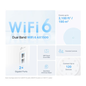 TP-LINK Gigabit DECO X10 MESH Dual-Band WiFi 6 3buc