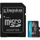 Kingston Micro SDXC Canvas GO Plus, 128GB, Clasa 10, UHS-I + Adaptor