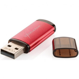Exceleram A3 64GB USB 2.0 Red