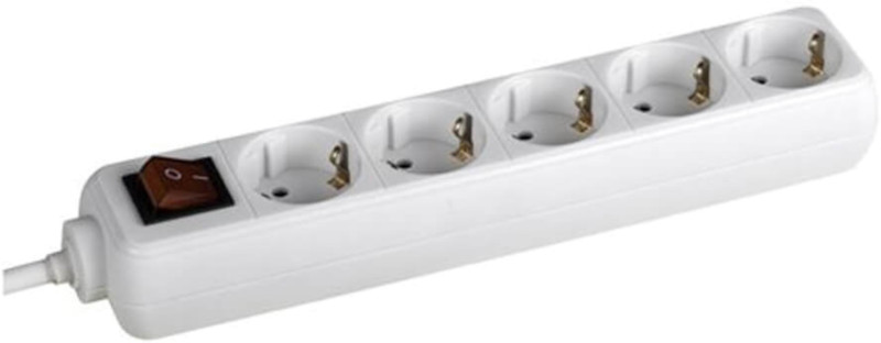 Priza/prelungitor Bachmann Selly 5x Schuko, 3m, White