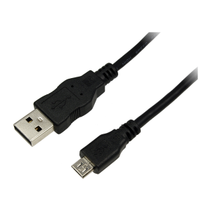 Cablu periferice Logilink USB 2.0 Male tip A - microUSB 2.0 Male tip B, 1m, negru