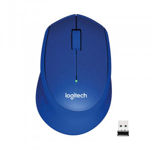 Logitech M330 Silent Plus, Wireless, Blue