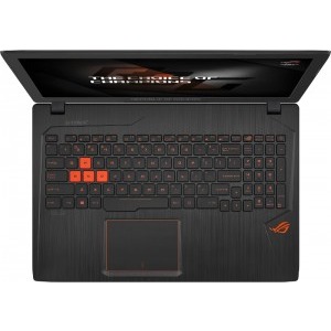 ASUS Gaming 15.6'' ROG GL553VD, FHD, Procesor Intel® Core™ i7-7700HQ (6M Cache, up to 3.80 GHz), 16GB DDR4, 1TB + 128GB SSD, GeForce GTX 1050 4GB, Endless OS, Black metal