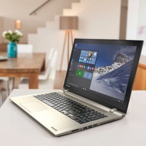 Toshiba 15.6" Satellite P50-C-18C, FHD IPS, Procesor Intel® Core™ i7-6700HQ (6M Cache, up to 3.50 GHz), 8GB, 1TB + 8GB SSH, GeForce 950M 4GB, no OS, Gold