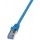 Cablu retea Logilink PrimeLine CAT6a Patch Cable S/FTP 10G 0.25m blue