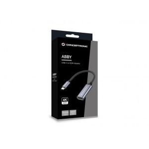 Conceptronic 1x USB-C Male - 1x HDMI Female, Gri