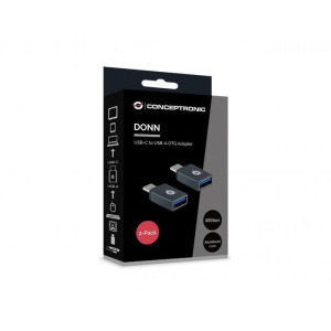 Conceptronic 1x USB tip C Male - 1x USB Female, gri (2 buc.)