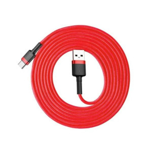 Baseus Cafule, USB Male la USB-C Male, 2 m, Red-Black