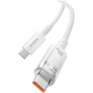 Baseus Explorer, USB-C Male la USB-C Male, 100W, 2 m, White