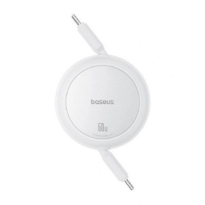 Baseus Free2Pull Mini, USB-C Male la USB-C Male, 1 m, 60W, White
