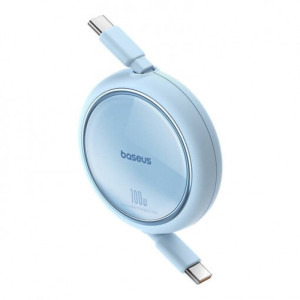 Baseus Free2Pull Mini, USB-C Male la USB-C Male, 1 m, 60W, Blue