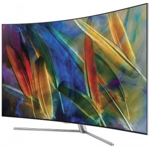 Samsung Smart TV QLED Curbat 65Q7C Seria Q7C 163cm argintiu 4K UHD HDR