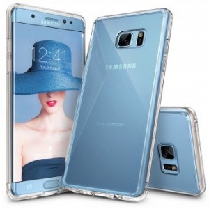 Ringke Protectie pentru spate Fusion Crystal Clear pentru Samsung Galaxy Note 7 + Bonus folie Ringke Invisible Screen Defender