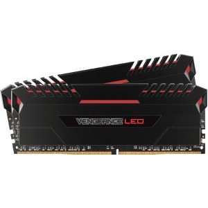 Corsair Vengeance Red LED 32GB DDR4 2666MHz CL16 Dual Channel Kit