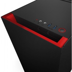 NZXT Source 340 Matte black-red