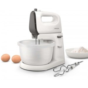 Philips Mixer cu bol, Viva Collection HR3745/00, 450W, 3L, Alb / Gri