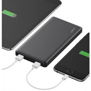 Hame P50C, 10000 mAh, 2x USB, 1x USB-C, 1x microUSB, cu tehnologia Quick Charge 3.0, Black - Grey