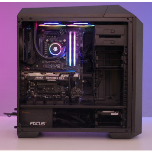 Gaming Black Hydra, Intel i9 9900K 3.6GHz Coffee Lake, 16GB DDR4, 2TB HDD + 240GB SSD, RTX 2070 8GB GDDR6