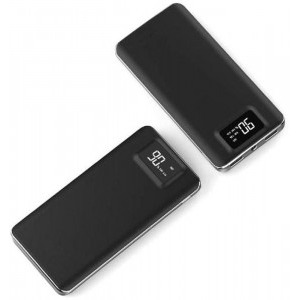 Hame P45, 10000 mAh, 2x USB, 2.1A, Afisaj LCD, Black