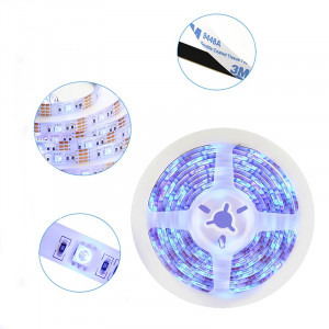 NiteBird Kit Banda LED Smart SL1, Wi-Fi, 2.8 Metri, Control prin aplicatie, Control vocal