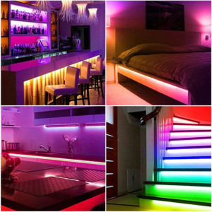 NiteBird Kit Banda LED Smart SL1, Wi-Fi, 2.8 Metri, Control prin aplicatie, Control vocal
