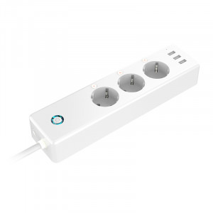 Gosund P1 Prelungitor Smart, 3680W, Control prin aplicatie, 3 Prize, 3 Porturi USB