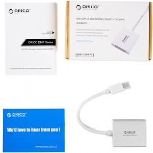 Orico DMP3D Mini DisplayPort to VGA White