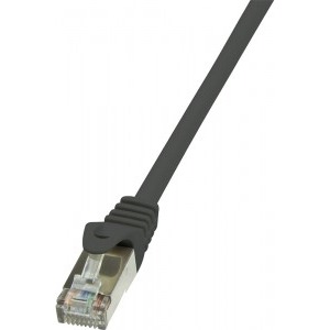Cablu retea Logilink CAT5e Patch Cable F/UTP 0.5m black